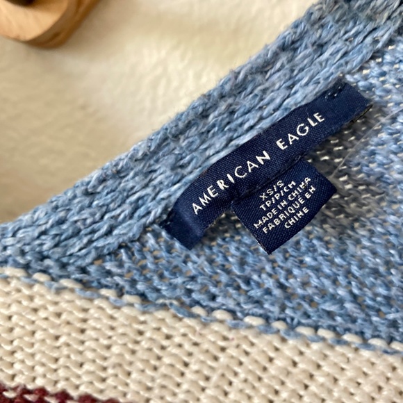 American Eagle Multi-colored Striped Cardigan Sweater - Picture 3 of 5